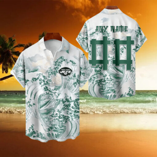 NFL New York Jets Football Special Great Wave Hawaiian Shirt