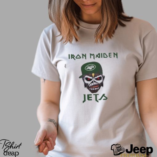 NFL New York Jets Iron Maiden Rock Band T Shirt