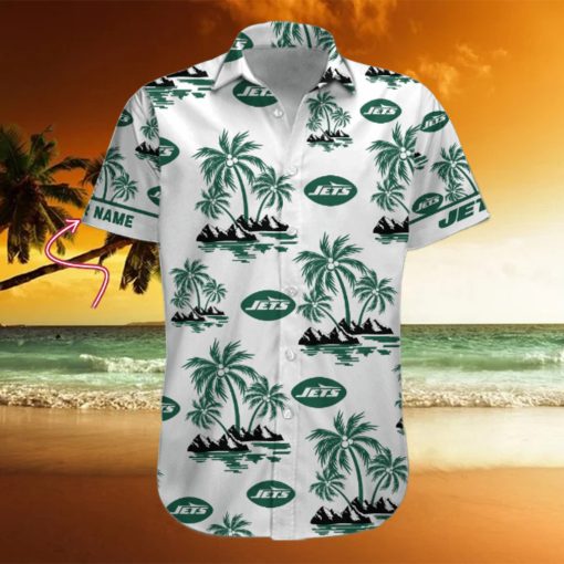 NFL New York Jets Palm Tree Tropical Summer Hawaiian Shirt