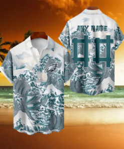 NFL Philadelphia Eagles Football Special Great Wave Hawaiian Shirt