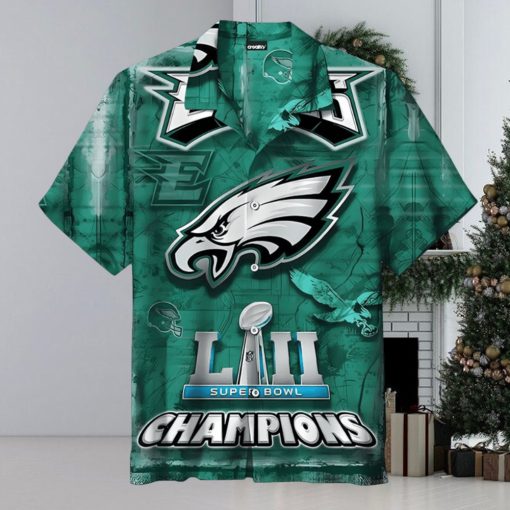 NFL Philadelphia Eagles Super Bowl Champions Hawaiian Shirt Aloha Shirt
