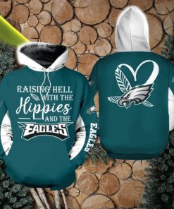 NFL Philadelphia Eagles Yarn 3D Hoodie Zip Hoodie Cold All Over Printed For Fans Gift Christmas Holidays