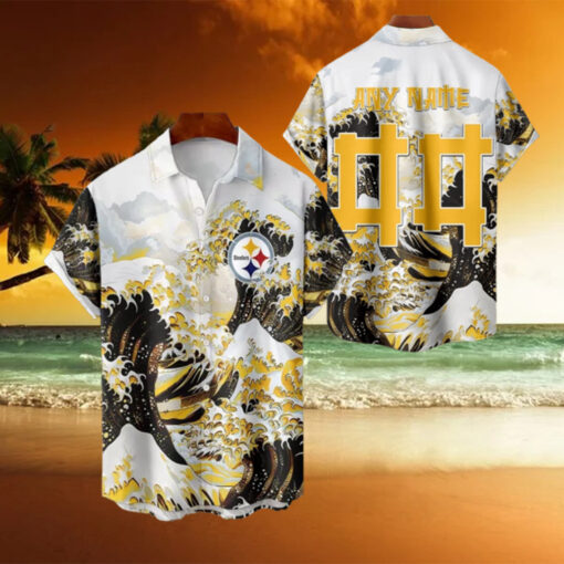 NFL Pittsburgh Steelers Football Special Great Wave Hawaiian Shirt