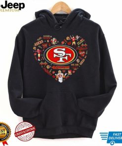 NFL San Francisco 49ers Heart I Love San Francisco 49ers Football shirt