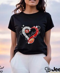 NFL San Francisco 49ers Heart shirt