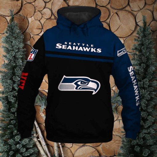 NFL Seattle Seahawks Death Big Logo Hoodies Print Full