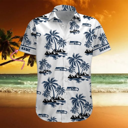 NFL Seattle Seahawks Palm Tree Tropical Summer Hawaiian Shirt