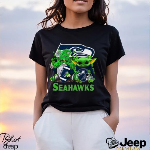 NFL Seattle Seahawks St Patrick’s Day T Shirt Special Gomes Baby Yoda St Patricks Day Shirt