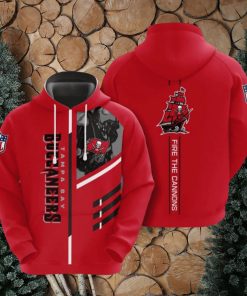 NFL Tampa Bay Buccaneers Red Hoodies Print Full