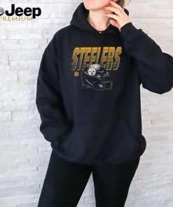 NFL Team Apparel Little Kids' Pittsburgh Steelers Helmet Black T Shirt