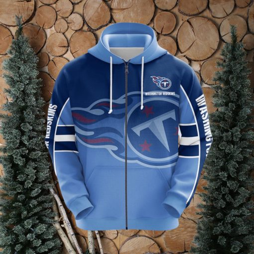 NFL Tennessee Titans Blue Unisex 3D Hoodie Zip Hoodie For Men And Women Sport Gift