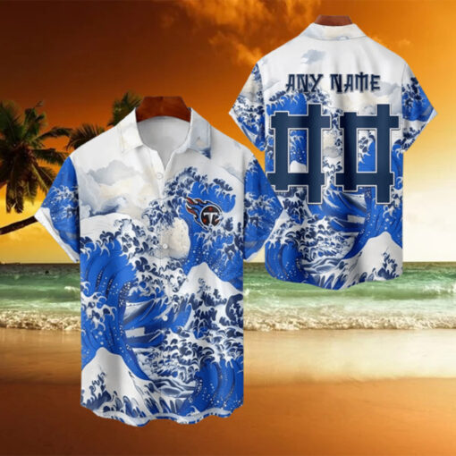 NFL Tennessee Titans Football Special Great Wave Hawaiian Shirt1