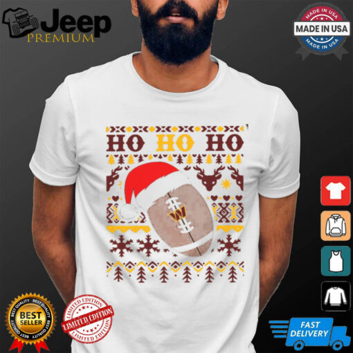 NFL Washington Commanders Football Santa Claus Hohoho Christmas Pattern shirt