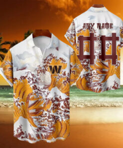 NFL Washington Commanders Football Special Great Wave Hawaiian Shirt1