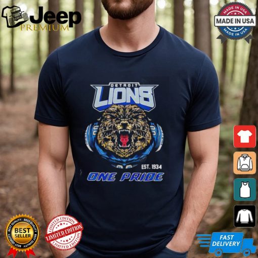 NFL detroit lions est 1934 one pride shirt