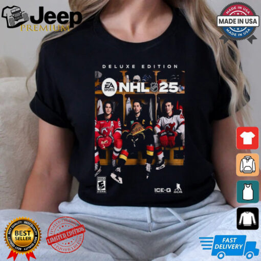 NHL 25 EA Sports Athlete Cover Quinn Jack And Luke Hughes Deluxe Shirt