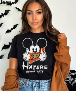 NHL Anaheim Ducks Haters Gonna Hate Mickey Mouse Disney Hockey T Shirt