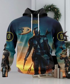 NHL Anaheim Ducks Special Star Wars The Mandalorian Design Hoodie