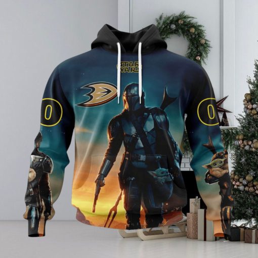 NHL Anaheim Ducks Special Star Wars The Mandalorian Design Hoodie