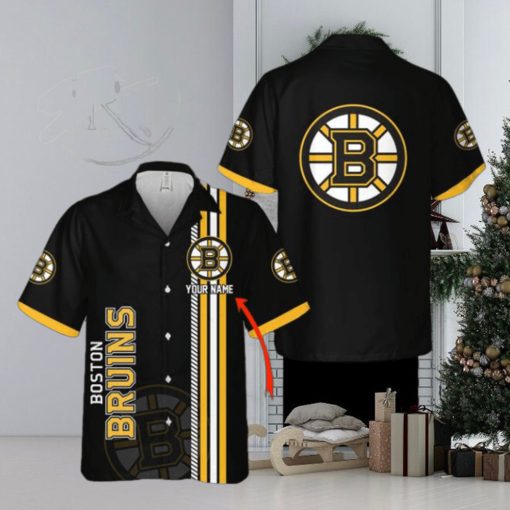 NHL Boston Bruins Custom Name 3D Hawaiian Shirt