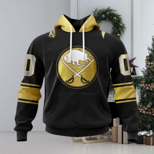 NHL Buffalo Sabres Special Black And Gold Design Hoodie