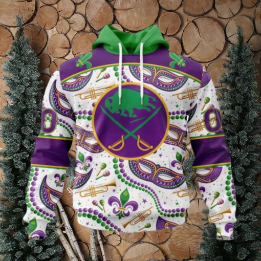 NHL Buffalo Sabres Special Mardi Gras Design Hoodie