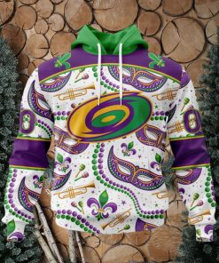 NHL Carolina Hurricanes Special Mardi Gras Design Hoodie