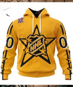 NHL Central Division Personalized 2024 NHL All Star Game Yellow Kits Hoodie