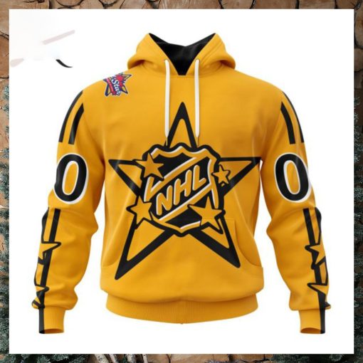 NHL Central Division Personalized 2024 NHL All Star Game Yellow Kits Hoodie