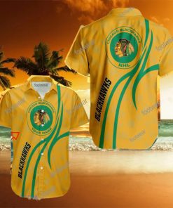 NHL Chicago Blackhawks Hawaiian Shirt Design Gift Fans Summer Holidays Custom Name