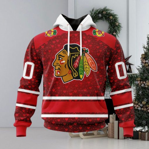 NHL Chicago Blackhawks Special Gift For Valentines Day Hoodie