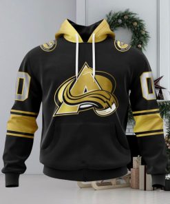 NHL Colorado Avalanche Special Black And Gold Design Hoodie