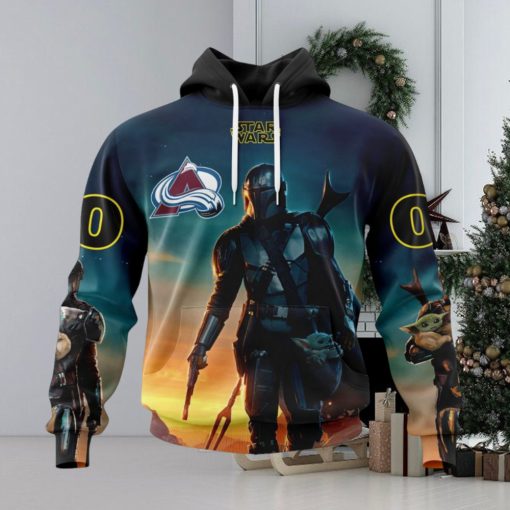 NHL Colorado Avalanche Special Star Wars The Mandalorian Design Hoodie