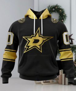 NHL Dallas Stars Special Black And Gold Design Hoodie