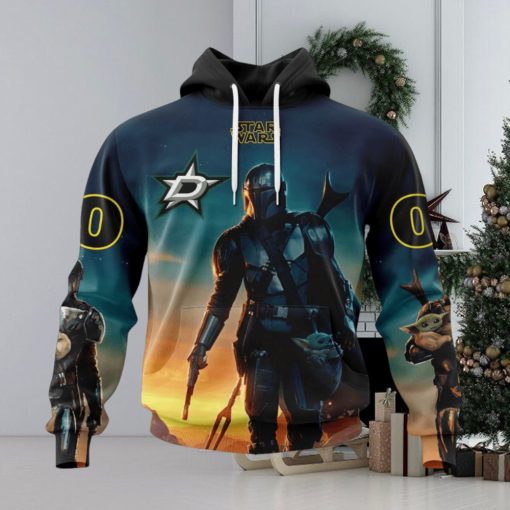 NHL Dallas Stars Special Star Wars The Mandalorian Design Hoodie