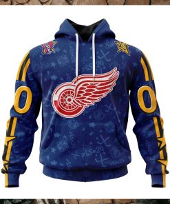 NHL Detroit Red Wings Special 2024 All Star Game Design Hoodie