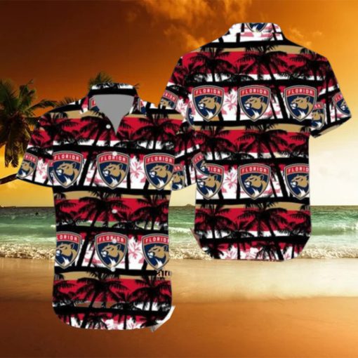 NHL Florida Panthers Summer Coconut Tree Hawaiian Set