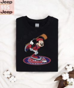 NHL Hockey Montreal Canadiens Cheerful Mickey Disney Shirt Youth T Shirt