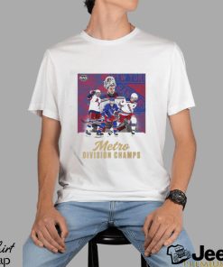 NHL Metro Division Champs Runs Through Madison Square Garden New York Rangers T Shirt