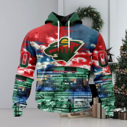 NHL Minnesota Wild Special Design With Xcel Energy Center Hoodie