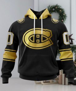 NHL Montreal Canadiens Special Black And Gold Design Hoodie