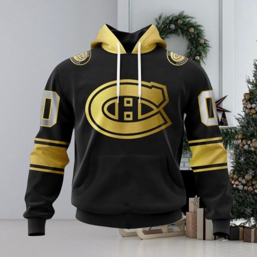 NHL Montreal Canadiens Special Black And Gold Design Hoodie