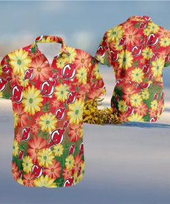 NHL New Jersey Devils Flower Beach Hawaiian Shirt