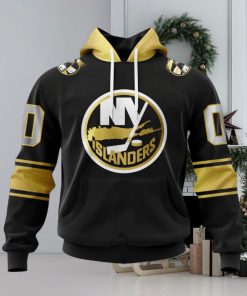 NHL New York Islanders Special Black And Gold Design Hoodie