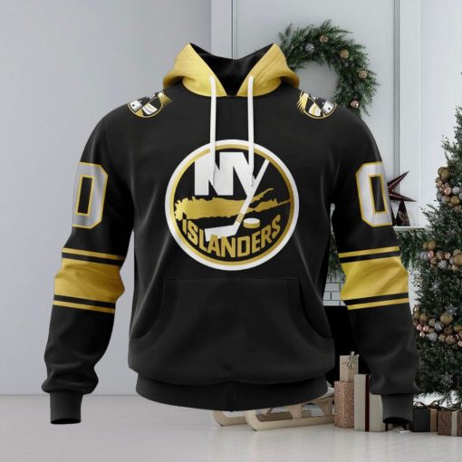 NHL New York Islanders Special Black And Gold Design Hoodie