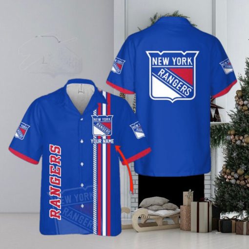 NHL New York Rangers Custom Name 3D Hawaiian Shirt