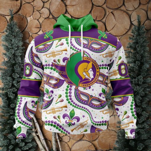 NHL Ottawa Senators Special Mardi Gras Design Hoodie