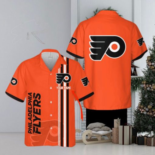 NHL Philadelphia Flyers Custom Name 3D Hawaiian Shirt