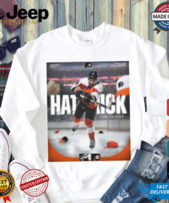 NHL Philadelphia Flyers Sean Couturier Hat Trick Signature LetsGoFlyers T shirt