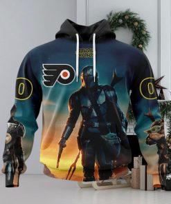 NHL Philadelphia Flyers Special Star Wars The Mandalorian Design Hoodie